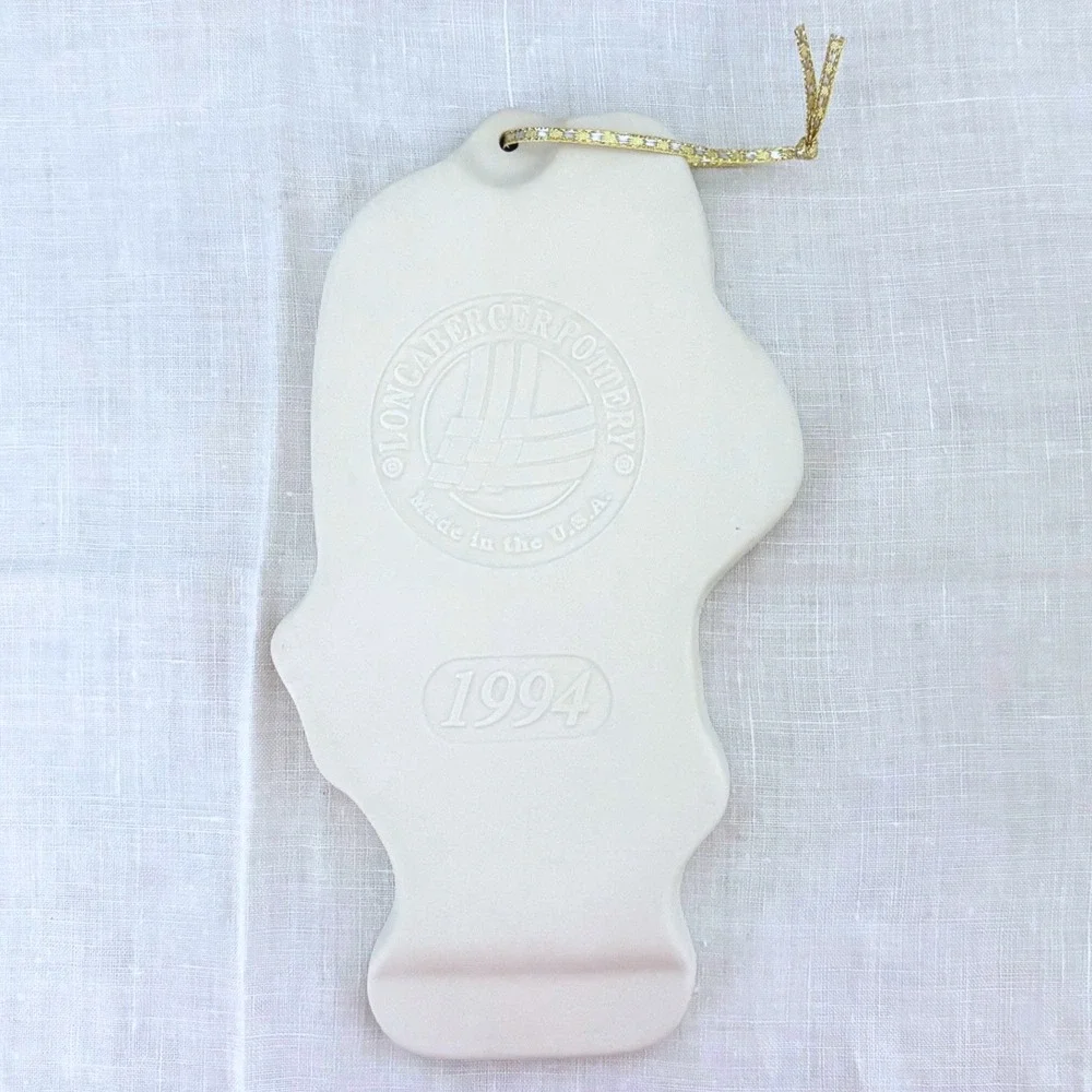 Longaberger Pottery 1994 Angel of Hope Cookie Mold‎ Limited Edition Christmas